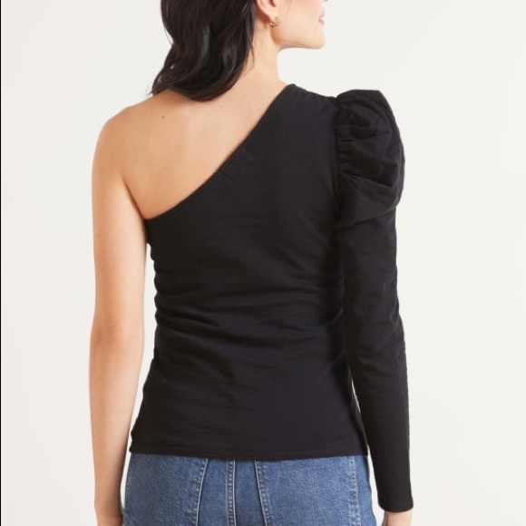 Nation LTD Sabrina One Shoulder Party Top - Picture 6 of 14